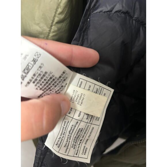Eddie Bauer Coat Women's XL Green Olive Quilted Puffer Winter Down Filled Warm - Picture 5 of 7